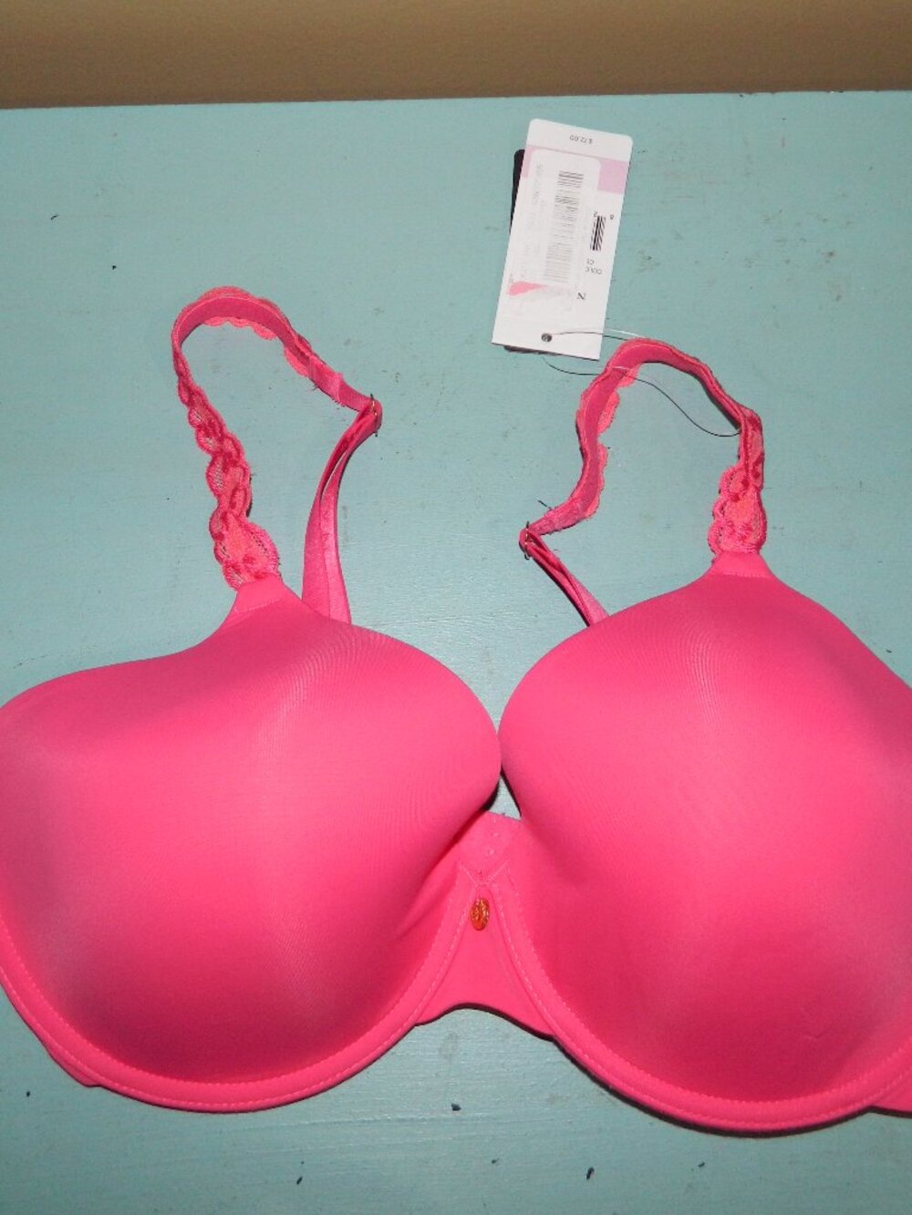 Natori Pure Luxe Raspberry Pink Bra Size 36D (LL-12)